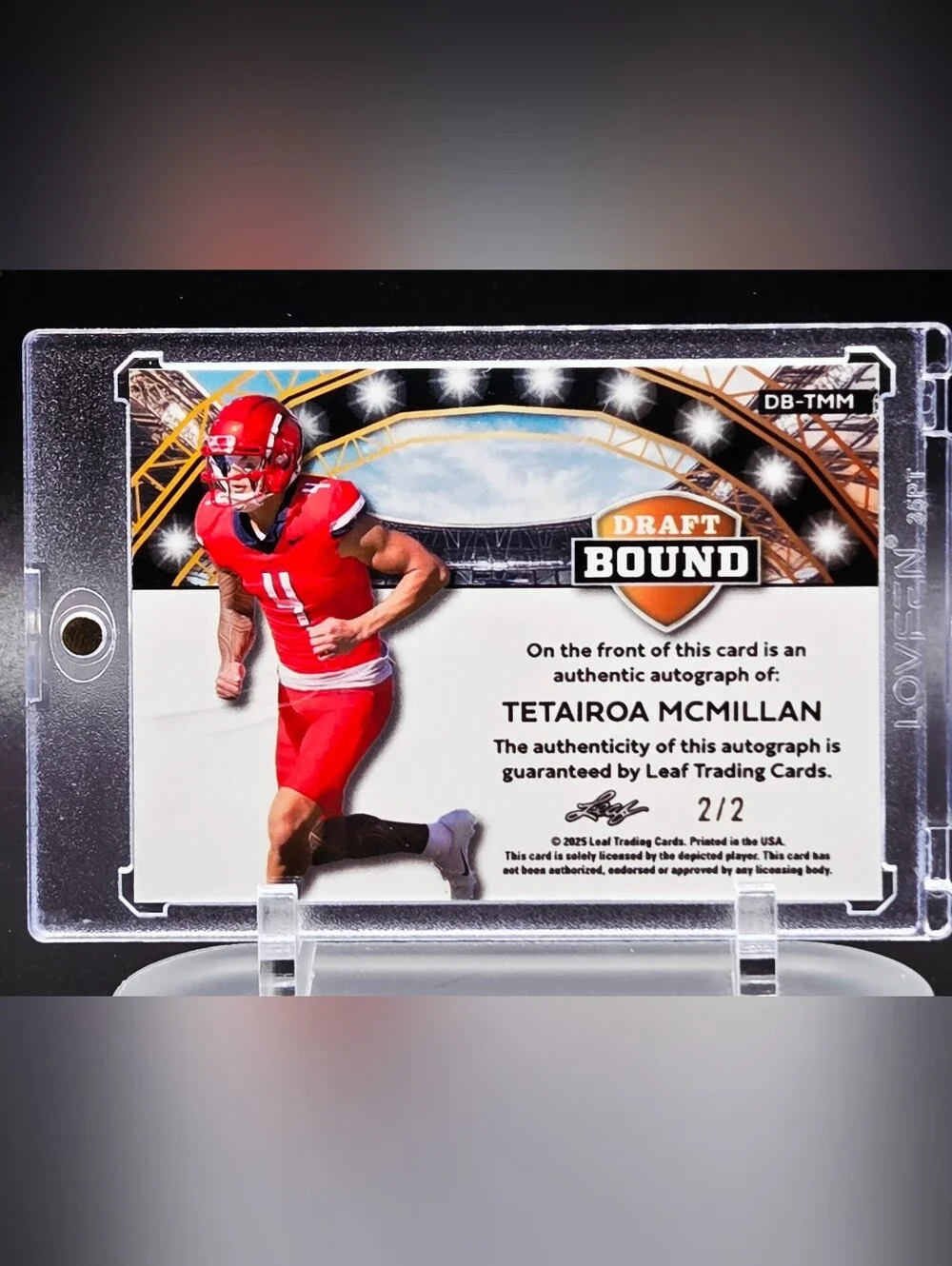 Tetairoa McMillan 2025 Leaf Metal Draft Bound Autograph #DB-TMM – 2/2 (Panthers)